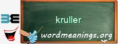 WordMeaning blackboard for kruller